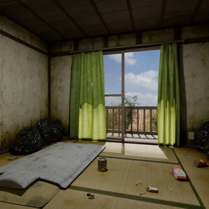 【Blender】汚い部屋Dirty room 3Dモデル
