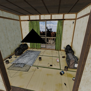 【Blender】汚い部屋Dirty room 3Dモデル 缩略图 2