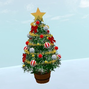 クリスマスツリー3Dモデル【Humanoidアバター同梱】【リップシンク対応！】