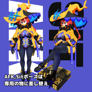 「サメの魔女」VRC/VRM対応女性型3DモデルPB対応 缩略图 5