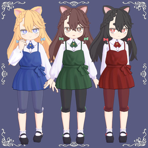 「るすばんねこ」VRC/VRM対応オリジナル3Dモデル/アバター 缩略图 4