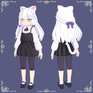 「るすばんねこ」VRC/VRM対応オリジナル3Dモデル/アバター 缩略图 2