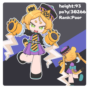 【SALE】「トランシィ」VRC対応オリジナル3Dモデル-Torang-shi_Chibi- 缩略图 2