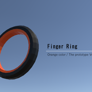Orange FINGER Ring / The prototype