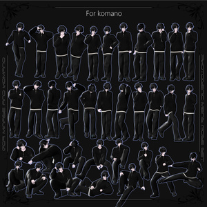 【35種】Photogenic men's pose set+支援版にリング付いてます！ 缩略图 2