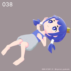 まいにちポーズ【035-041】寝そべりポーズ集｜3Dポーズ（Humanoid対応） 缩略图 6