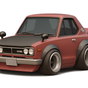 日産旧車ハコスカ風昭和ネオクラシックカー