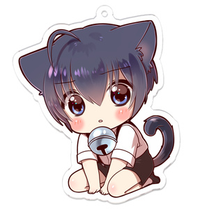 Rinu アクリルキーホルダー 猫耳 ♡新衣装アクキー♡SHIO（猫耳サキュバス） - konshio - BOOTH