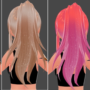 Kenza's Vibrant Hair with Shimmer