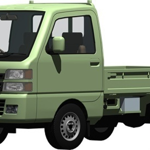 軽トラック背景透明切り抜き画像　2001