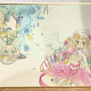 東方プロジェクト　比那名居天子　手書き色紙 東方プロジェクト 比那名居天子 手書き色紙 東方プロジェクト 比