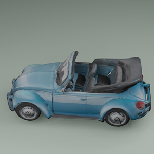 【３D】青い車