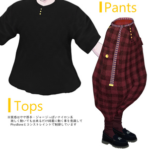 MA設定済Lapwing用/チェックサルエルパンツ・シャツ・靴セット 缩略图 3