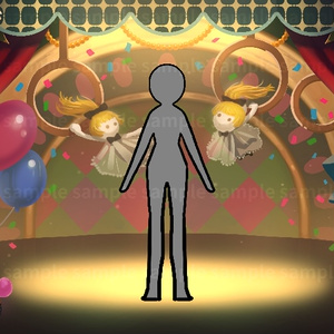 【配信背景】サーカスなステージ