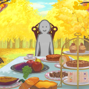 【配信背景】秋のお茶会