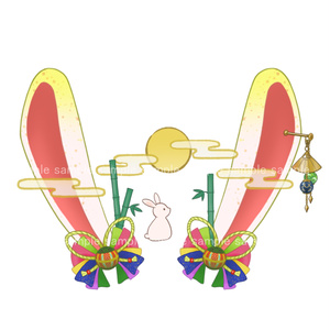 【Live2Dアイテム】お月見うさみみ【VTS,nizimaLIVE】