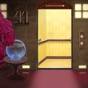 【動く！配信背景】１１階エレベーター前【mp4】