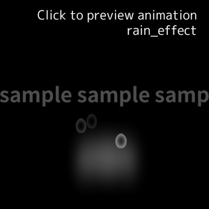 【Live2Dアイテム】体に当たる雨セット／ Rain Effects set【VtubeStudio】