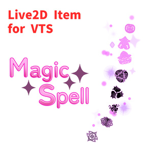 【Live2D Item】Magic Spell 魔法の呪文を唱えているように見えるLive2Dアイテム 【VtubeStudio】