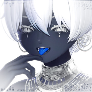 【キシャ・Kisha】Eye & tongue & makeup texture