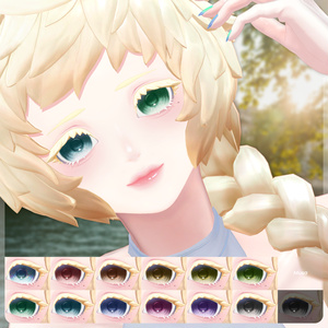 【6 Avatars 対応】Sunlit eye texture (12 Color+Odd eyes variation) 缩略图 4