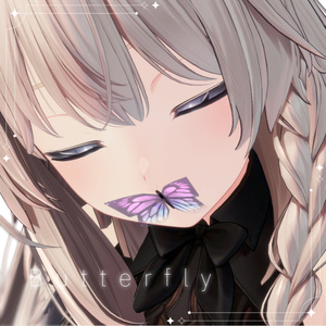 【無料/free 汎用】羽が動く！シンプル蝶🦋/simple Butterfly