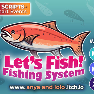 釣りシステム＆素材 🌱 RPGツクール MZ・MV・XP | Fishing System + Assets 🌱 RPG Maker MZ MV XP