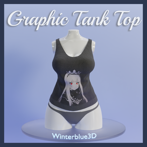 Customizable Graphic Tank Top [VRChat | Commercial Use]