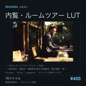 IROZORA PROPERTY LUT vol.20｜内覧・ルームツアー 76点 商用利用OK