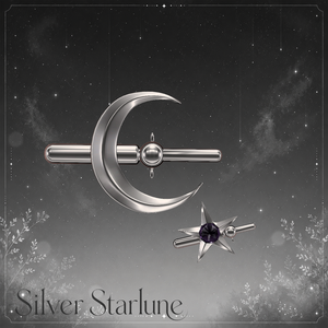 (Y B R)Silver Starlune hair ornament