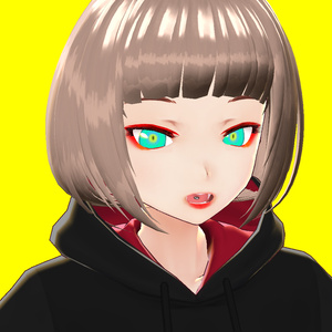 [VRoid]赤メイク