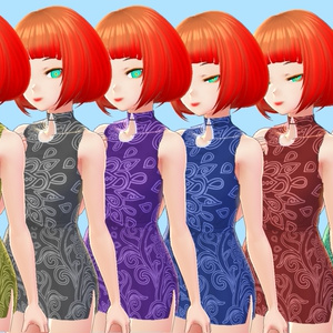 [VRoid]チャイナ服六色