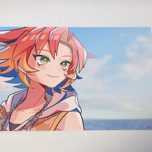 カ76★テイルズ★コースター/ポストカード/ステッカー/刺繍ブレス/カレンダー/フィルム付冊子/カレンダー等★ : 崩壊スターレイル 銀狼 イラストカード コースター