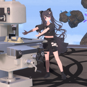【3Dモデル】汎用フライス盤【シミュレータ】
