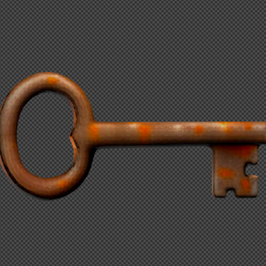 【3Dモデル】古びた鍵 パート2 / ホラー / ファンタジー / ゲーム素材