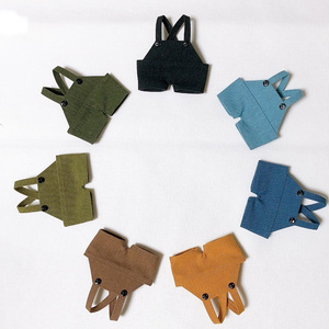 赤・黄ぬい服　チャイナ　10〜12cm  各4点セット㉓ 赤・黄ぬい服 チャイナ 10〜12cm 各4点セット㉓