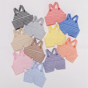 rinrin912　ぬい　衣装　チェック 10cmぬい服 チェックのセットアップ - layla - BOOTH