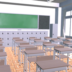 【3Dモデル】学校の教室