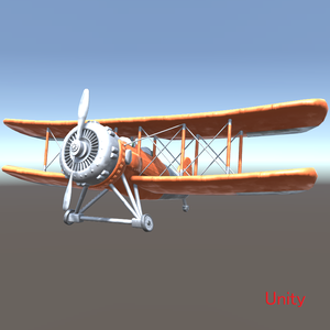 【無料】飛行機（複葉機）