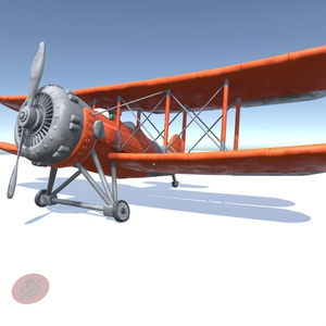 【無料】飛行機（複葉機） 缩略图 2