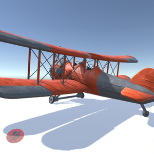 【無料】飛行機（複葉機） 缩略图 3