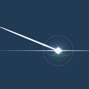 (VRChat) RailGun shoot particle system with sound effect.