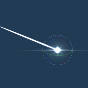 (VRChat) RailGun shoot particle system with sound effect.
