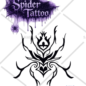 【free/無料】Spider tatto texture