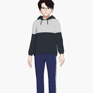 Casual Hoodie Guy - VRM Avatar for VRChat/VRM