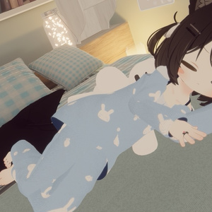 💤ぶいすいうさぎ - ふわもこパジャマ（抱きつきうさぎぬいぐるみ付き） 缩略图 9