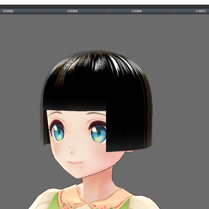 【VRoid】ヘアプリセットおかっぱ