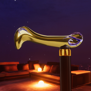 Golden Walking Stick (toogle) VRchat