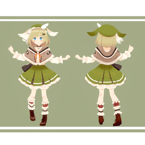 [3Dキャラモデル]鴨目カモメ-ver2021[ファンメイド] 缩略图 2