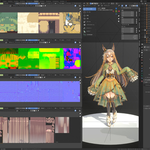 【Blenderシーンデータ】ウマ娘・サトノダイヤモンド 缩略图 4